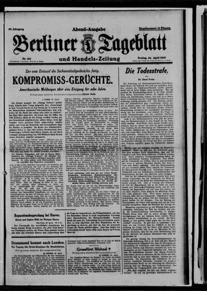 Berliner Tageblatt und Handels-Zeitung on Apr 26, 1929