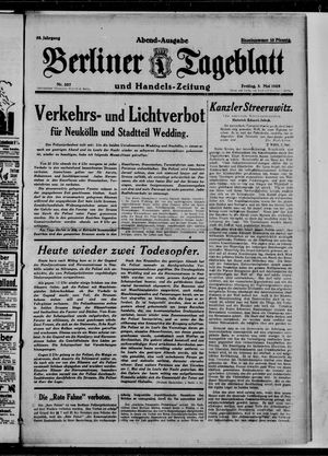 Berliner Tageblatt und Handels-Zeitung vom 03.05.1929