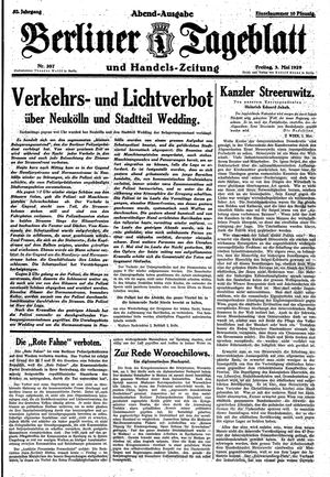 Berliner Tageblatt und Handels-Zeitung vom 03.05.1929
