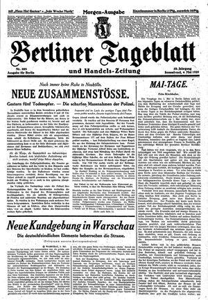 Berliner Tageblatt und Handels-Zeitung on May 4, 1929