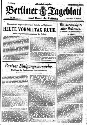 Berliner Tageblatt und Handels-Zeitung vom 04.05.1929