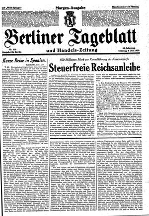 Berliner Tageblatt und Handels-Zeitung on May 5, 1929