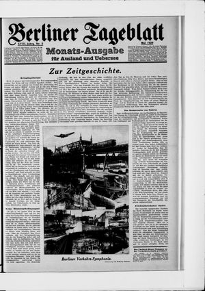 Berliner Tageblatt und Handels-Zeitung vom 06.05.1929