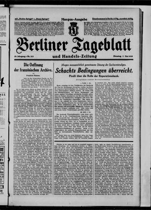 Berliner Tageblatt und Handels-Zeitung vom 07.05.1929