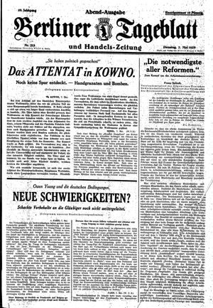 Berliner Tageblatt und Handels-Zeitung vom 07.05.1929