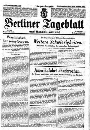 Berliner Tageblatt und Handels-Zeitung on May 17, 1929