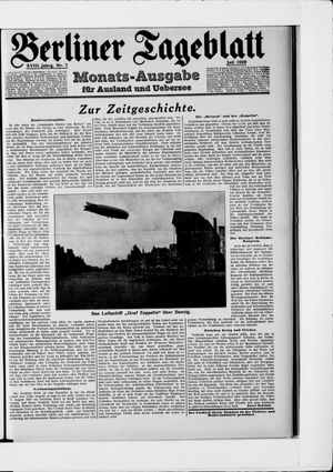Berliner Tageblatt und Handels-Zeitung vom 01.07.1929