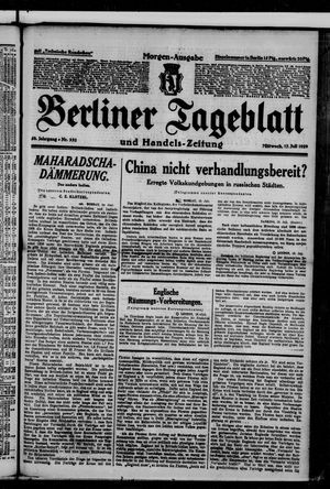 Berliner Tageblatt und Handels-Zeitung vom 17.07.1929
