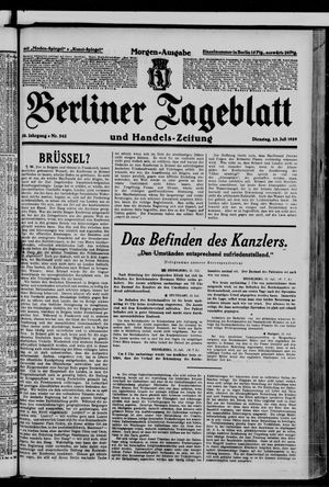 Berliner Tageblatt und Handels-Zeitung vom 23.07.1929