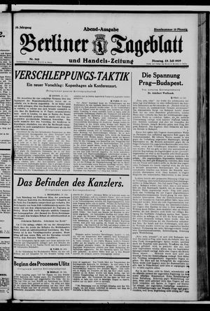 Berliner Tageblatt und Handels-Zeitung vom 23.07.1929