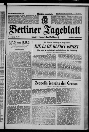 Berliner Tageblatt und Handels-Zeitung vom 16.08.1929