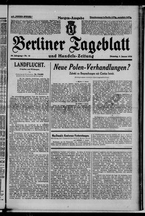 Berliner Tageblatt und Handels-Zeitung on Jan 7, 1930