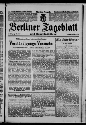 Berliner Tageblatt und Handels-Zeitung vom 04.03.1930