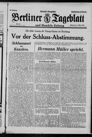 Berliner Tageblatt und Handels-Zeitung vom 12.03.1930