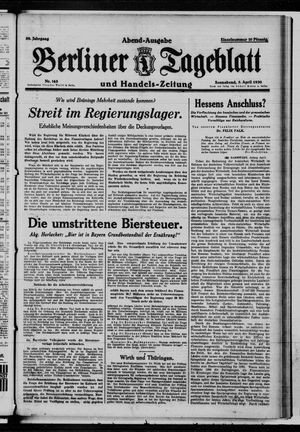 Berliner Tageblatt und Handels-Zeitung vom 05.04.1930