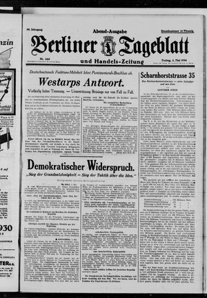 Berliner Tageblatt und Handels-Zeitung vom 02.05.1930