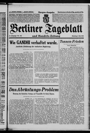 Berliner Tageblatt und Handels-Zeitung vom 06.05.1930