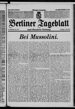 Berliner Tageblatt und Handels-Zeitung vom 11.05.1930