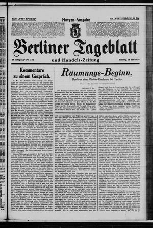 Berliner Tageblatt und Handels-Zeitung vom 18.05.1930