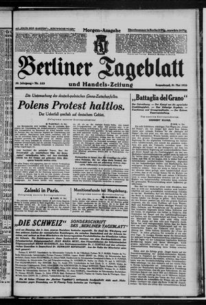 Berliner Tageblatt und Handels-Zeitung vom 31.05.1930