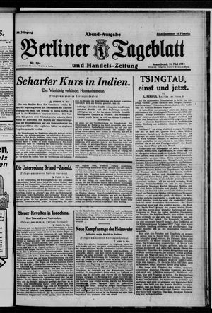 Berliner Tageblatt und Handels-Zeitung vom 31.05.1930