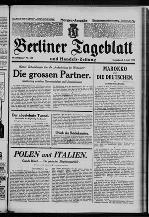 Berliner Tageblatt und Handels-Zeitung vom 07.06.1930