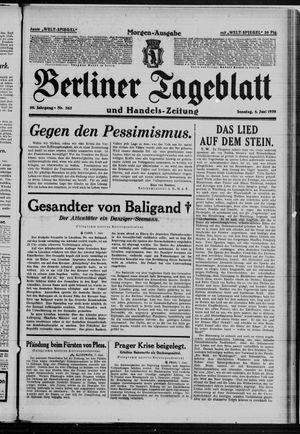 Berliner Tageblatt und Handels-Zeitung vom 08.06.1930