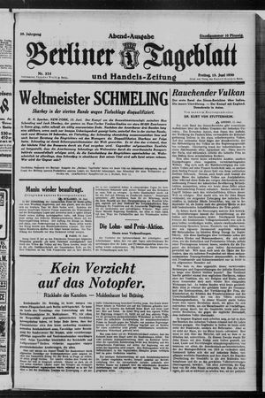 Berliner Tageblatt und Handels-Zeitung vom 13.06.1930