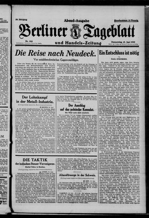 Berliner Tageblatt und Handels-Zeitung vom 19.06.1930
