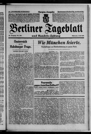 Berliner Tageblatt und Handels-Zeitung on Jul 2, 1930