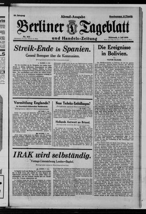 Berliner Tageblatt und Handels-Zeitung on Jul 2, 1930
