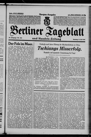 Berliner Tageblatt und Handels-Zeitung vom 13.07.1930