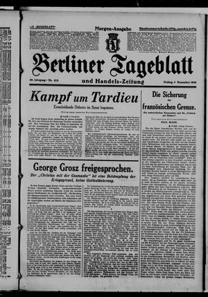 Berliner Tageblatt und Handels-Zeitung vom 05.12.1930