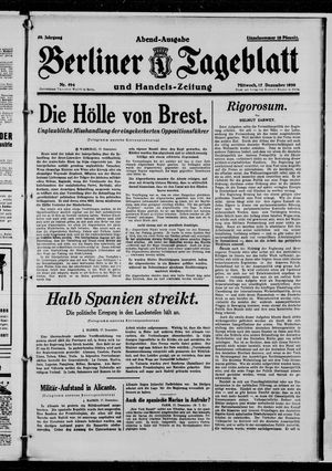 Berliner Tageblatt und Handels-Zeitung vom 17.12.1930