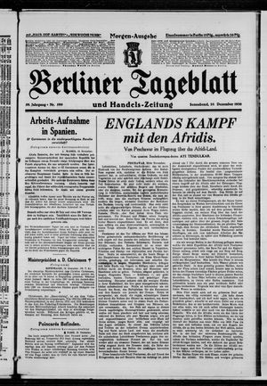 Berliner Tageblatt und Handels-Zeitung vom 20.12.1930