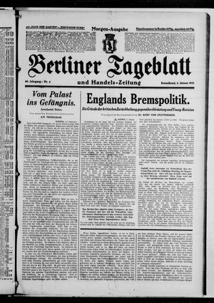 Berliner Tageblatt und Handels-Zeitung on Jan 3, 1931