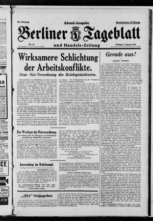 Berliner Tageblatt und Handels-Zeitung on Jan 9, 1931