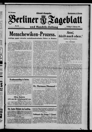 Berliner Tageblatt und Handels-Zeitung vom 28.02.1931
