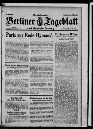 Berliner Tageblatt und Handels-Zeitung on Mar 5, 1931