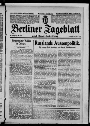 Berliner Tageblatt und Handels-Zeitung vom 10.03.1931