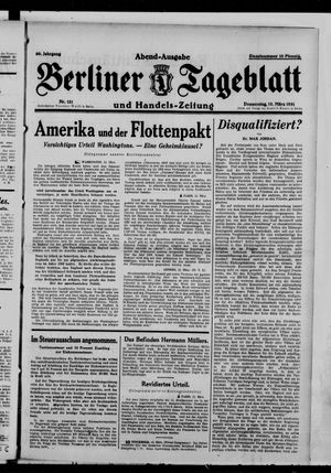 Berliner Tageblatt und Handels-Zeitung on Mar 12, 1931