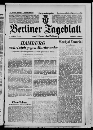 Berliner Tageblatt und Handels-Zeitung vom 17.03.1931