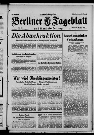 Berliner Tageblatt und Handels-Zeitung on Mar 18, 1931