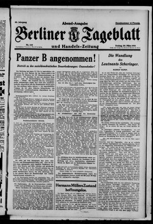 Berliner Tageblatt und Handels-Zeitung vom 20.03.1931