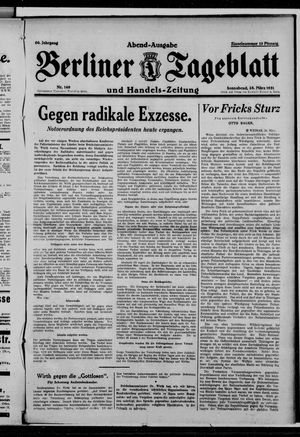 Berliner Tageblatt und Handels-Zeitung vom 28.03.1931