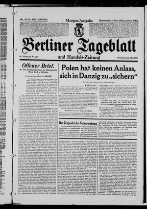 Berliner Tageblatt und Handels-Zeitung vom 23.05.1931