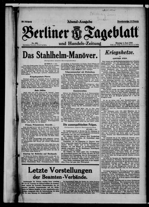 Berliner Tageblatt und Handels-Zeitung on Jun 1, 1931