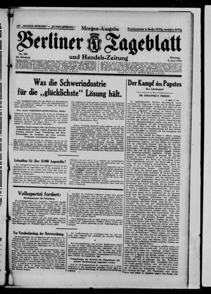 Berliner Tageblatt und Handels-Zeitung on Jun 2, 1931