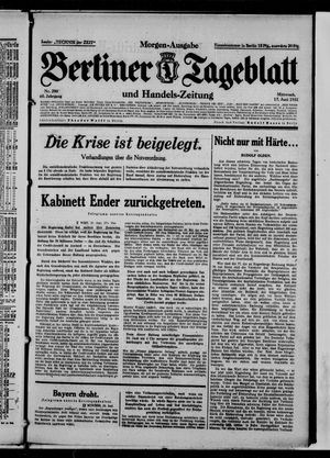 Berliner Tageblatt und Handels-Zeitung vom 17.06.1931