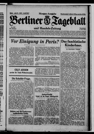 Berliner Tageblatt und Handels-Zeitung vom 04.07.1931